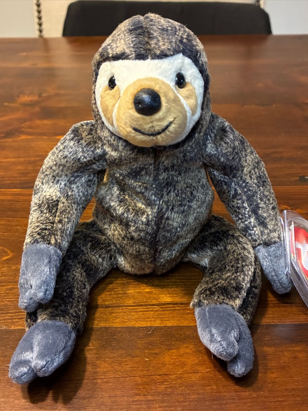 Ty Plush Sloth in Brown, Cream & Gray